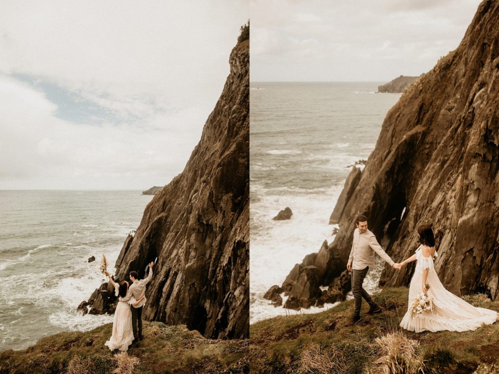 cliffside elopement photos